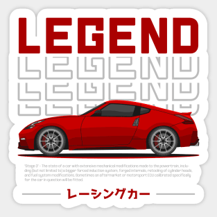 Tuner Red 370Z JDM Sticker